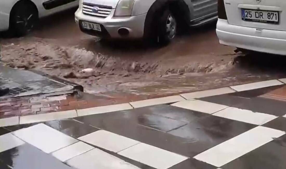 Siverek ilçesinde öğleden sonra başlayan şiddetli yağış kısa sürede sele