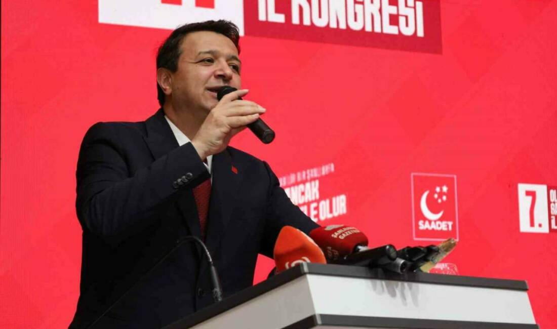 Saadet Partisi Genel Başkanı Mahmut Arıkan, Şanlıurfa İl Kongresinde, Türkiye'nin