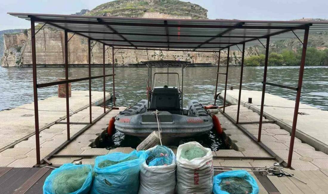 Gaziantep'te, Fırat Nehri'nde avlanan ve av yasağını ihlal eden 2