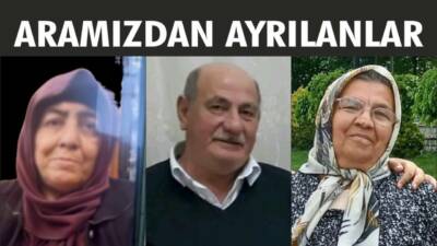 03-04-05.06.2025 Salı, Çarşamba, Perşembe gününe ait Besni’de Vefat Edenler köşesi.