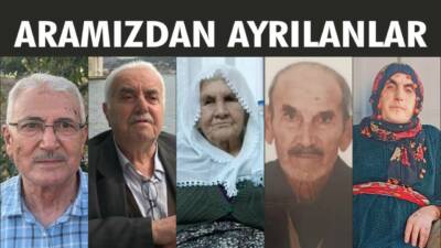 07-08-09.06.2025 Cumartesi, Pazar, Pazartesi gününe ait Besni’de Vefat Edenler köşesi.