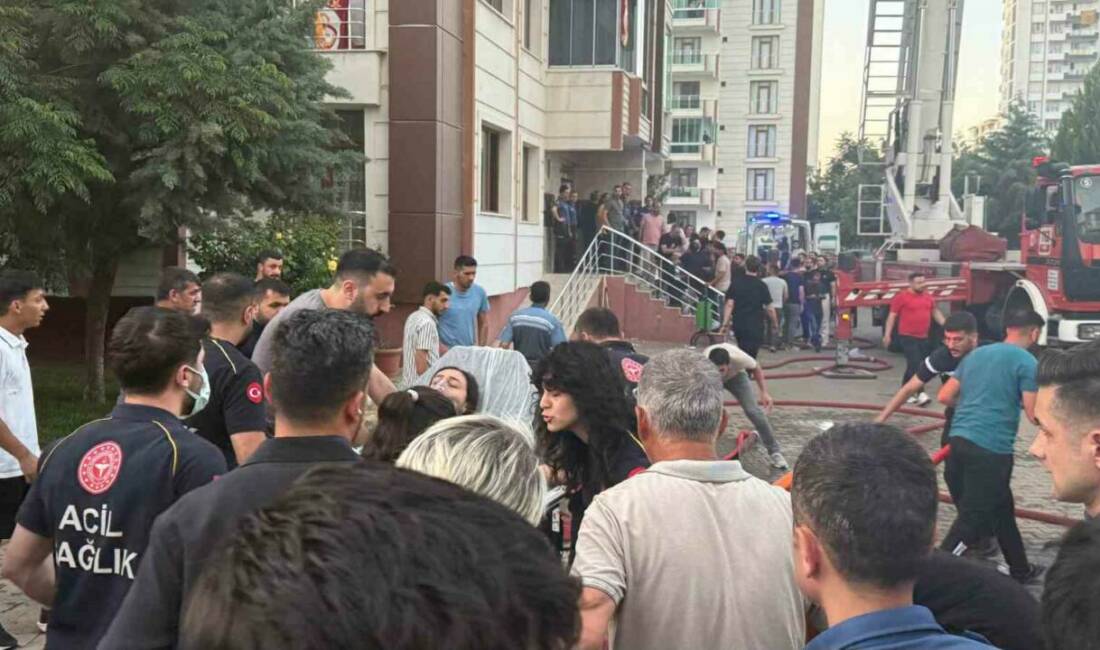 Diyarbakır’da, 13 katlı apartmanda çıkan ve aynı aileden 4 kişinin