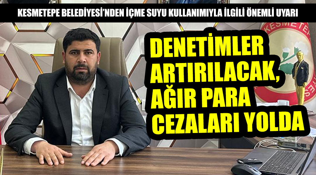Besni’ye bağlı Kesmetepe Beldesi'nde içme suyunun elektrikle çalışan motorlar vasıtasıyla