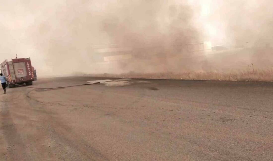 Gaziantep’in İslahiye ilçesinde meydana gelen ve 10 saat süren anız