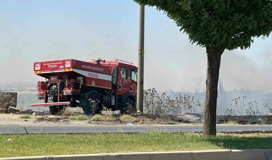 Adıyaman’da meydana gelen anız yangınını bahçeye sıçradı.