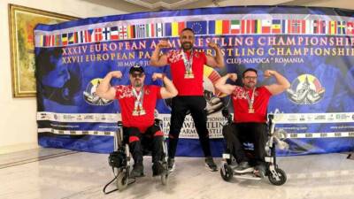 Romanya’da düzenlenen 2025 Avrupa Bilek Güreşi Şampiyonasında milli takım formasıyla