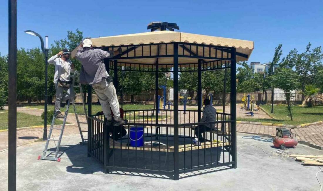 Adıyaman’ın Kahta ilçe Belediyesi, vatandaşların yaz aylarında park ve yeşil