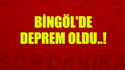 Bingöl’de 4.5 büyüklüğünde deprem meydana geldi.
