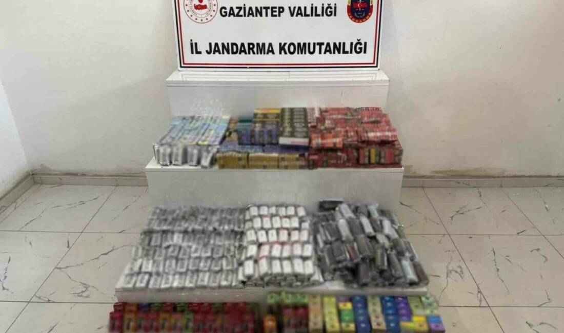 Gaziantep’te jandarma ekiplerinin bir iş yerine yaptığı operasyonda 2 milyon