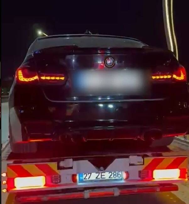 Gaziantep’te kamunun rahatını bozacak şekilde abart egzoz kullanan, drift atan