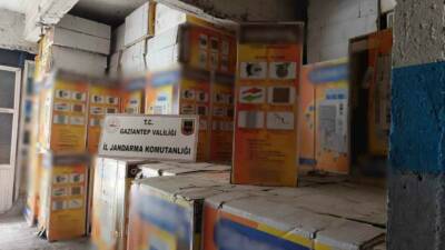 Gaziantep’te bir iş yerine yapılan operasyonda piyasa değeri 3 milyon