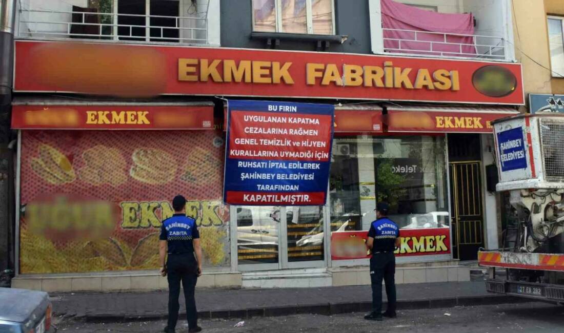 Gaziantep’te Şahinbey Belediyesi Zabıta Müdürlüğü ekipleri, uyarılara rağmen hijyen ve