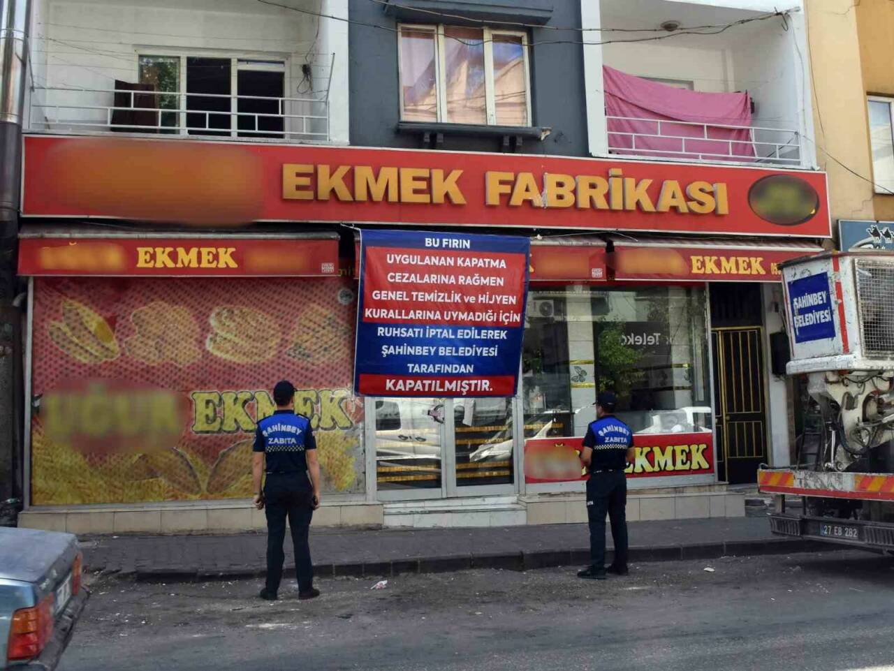 Gaziantep’te Şahinbey Belediyesi Zabıta Müdürlüğü ekipleri, uyarılara rağmen hijyen ve