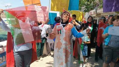 Adıyaman’ın Gölbaşı ilçesinde Filistin halkına destek amacıyla miting düzenlendi. Etkinliğe