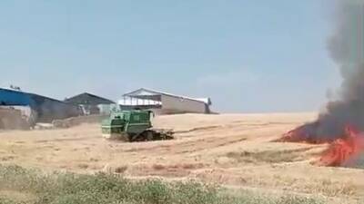 Adıyaman’ın Gölbaşı ilçesinde bir buğday tarlasında çıkan yangın korkuttu.