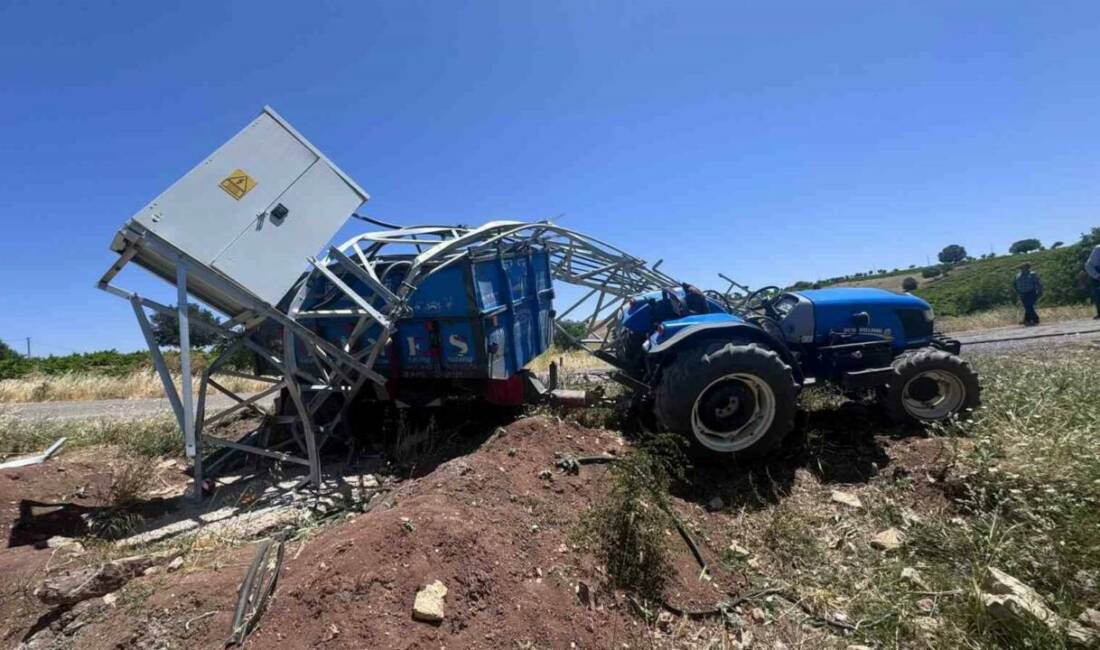 Adıyaman’ın Gölbaşı ilçesinde traktörün trafoya çarpması sonucu meydana gelen kazada