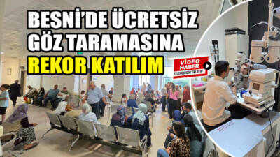 Besni Eğitim Vakfı (BEV), ilçede yaşanan göz sağlığı hizmeti eksikliğine