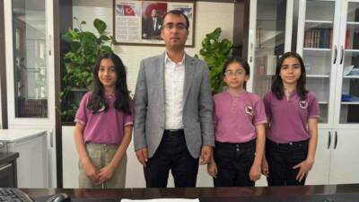 Adıyaman’ın Kahta ilçesinde dört ortaokul öğrencisi, 2025 yılı İlköğretim ve