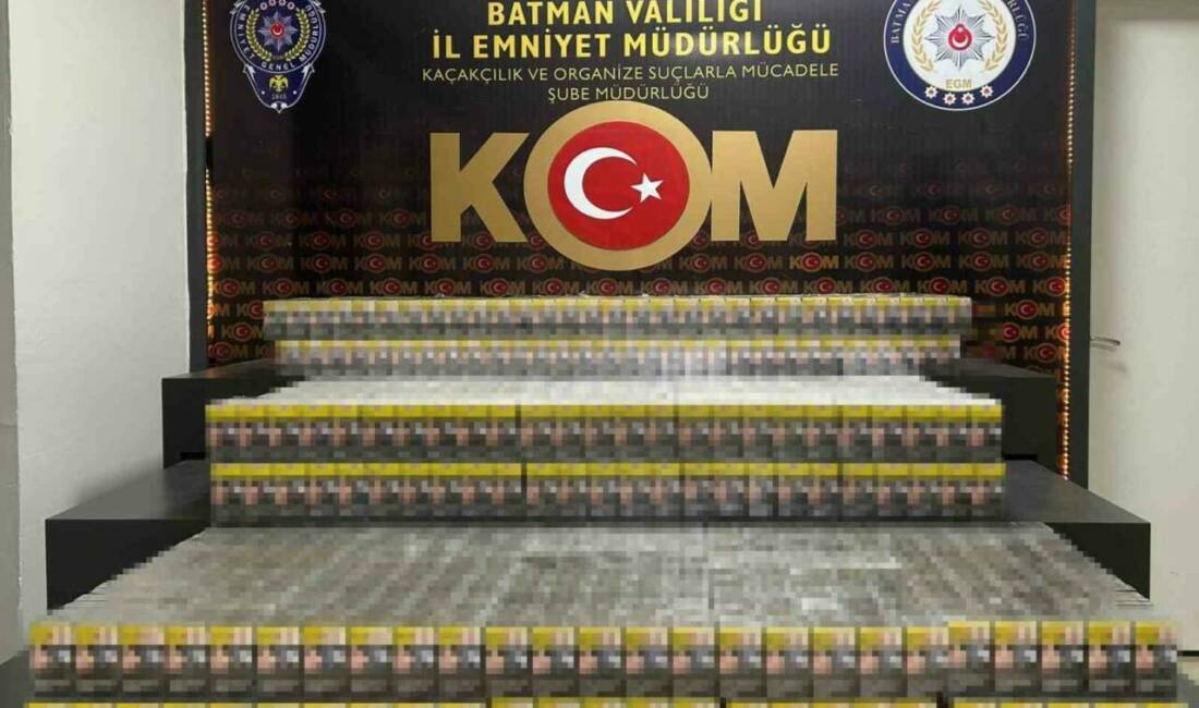 Batman’da takip edilip durdurulan kamyonetin içinde 5 bin 240 paket