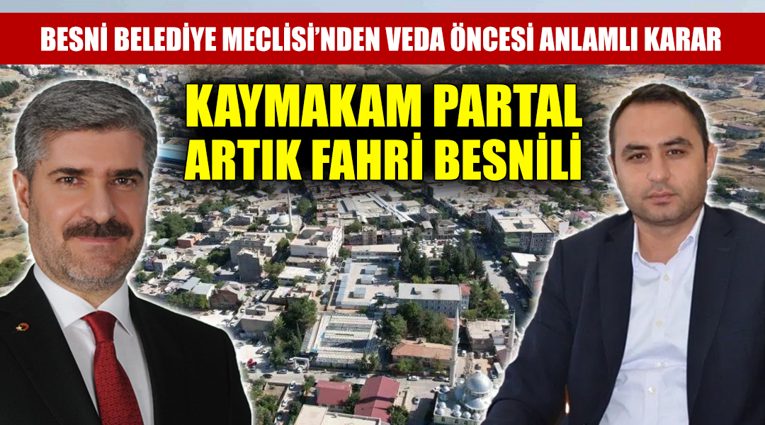 Besni Belediye Başkanı Reşit Alkan, ilçede görev süresi sona eren