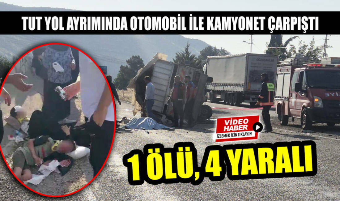 Adıyaman’da, otomobil ile kamyonetin çarpışması sonucu meydana gelen kazada 1