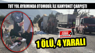 Adıyaman’da, otomobil ile kamyonetin çarpışması sonucu meydana gelen kazada 1