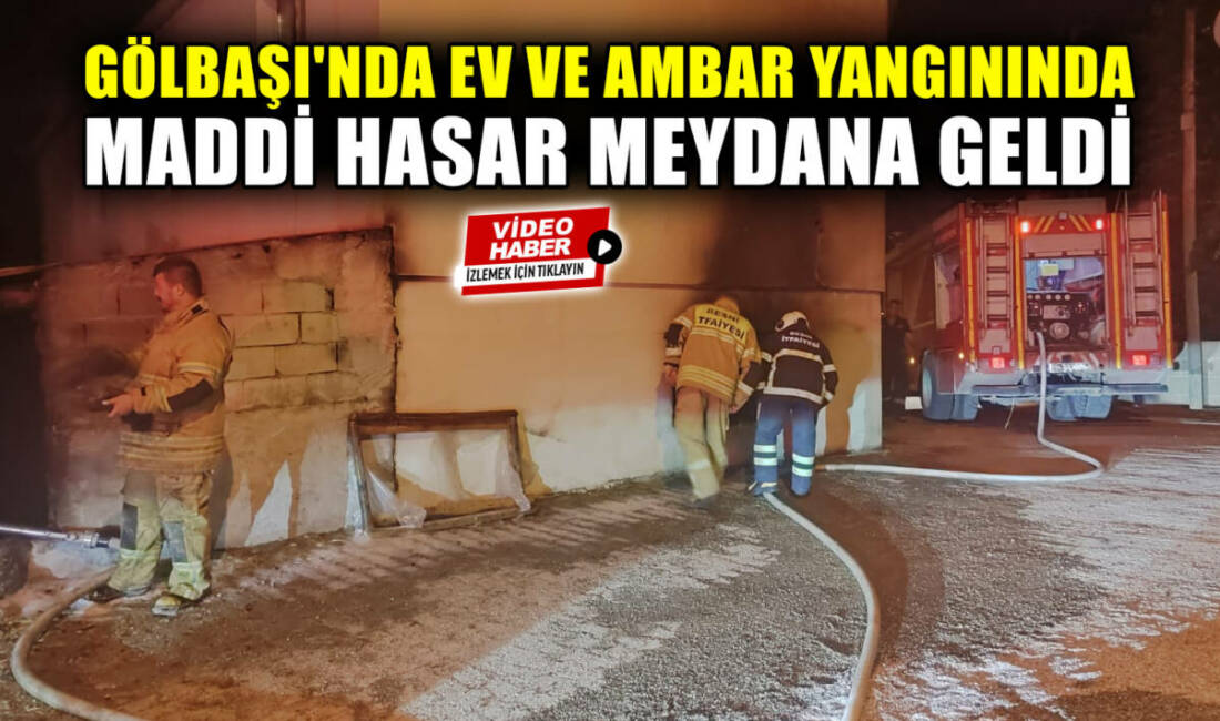 Adıyaman'ın Gölbaşı ilçesinden meydana gelen ev ve ambar yangınında maddi