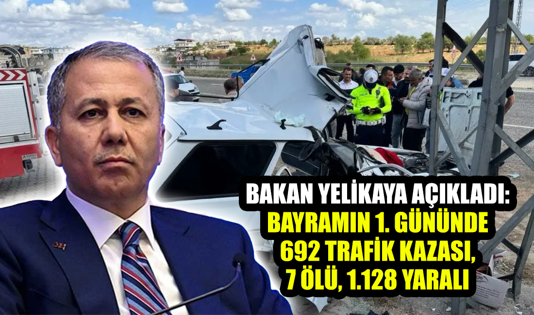 İçişleri Bakanı Ali Yerlikaya, Kurban Bayramı'nın 1. günü olan Cuma