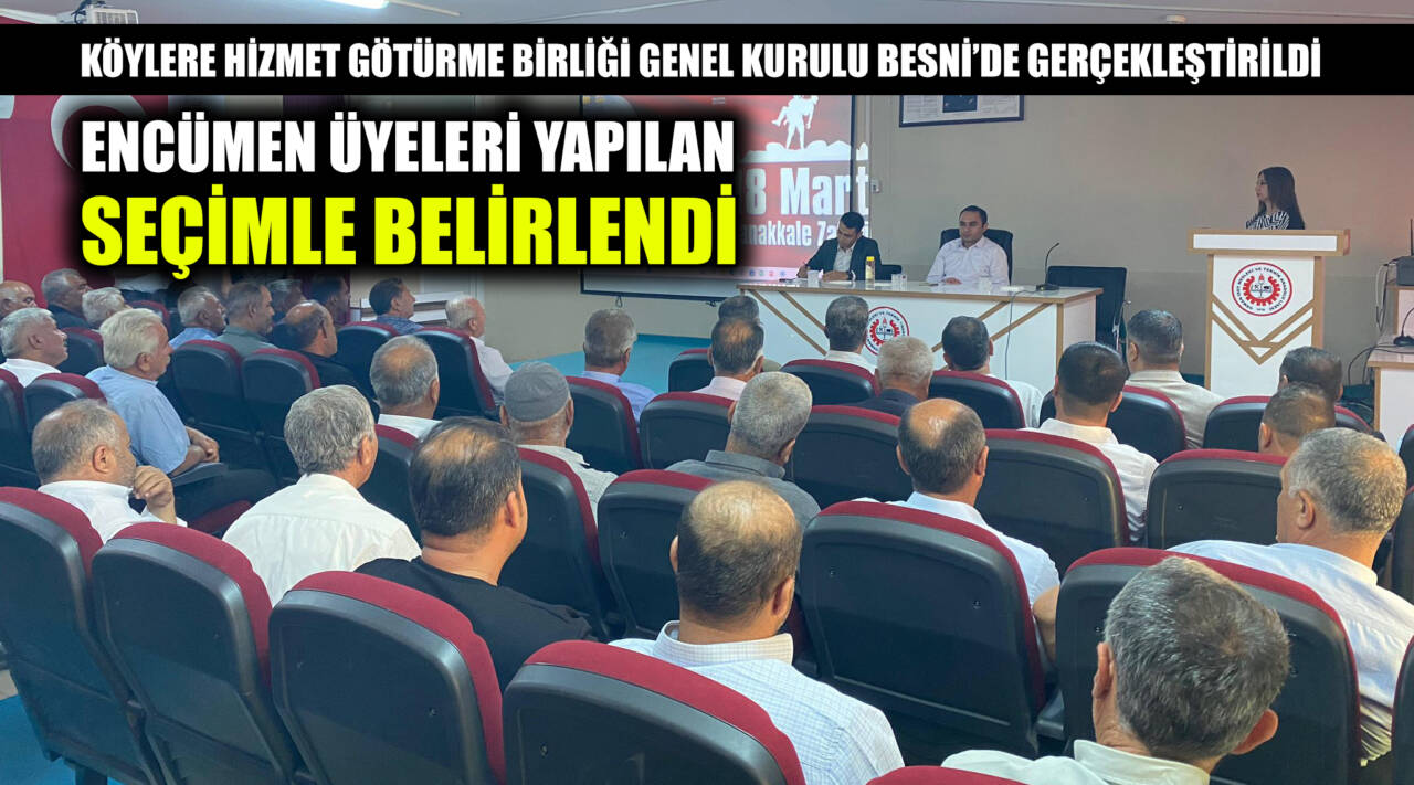 Besni Kaymakamı Çağlar Partal’ın başkanlığında, İl Genel Meclisi üyeleri ve