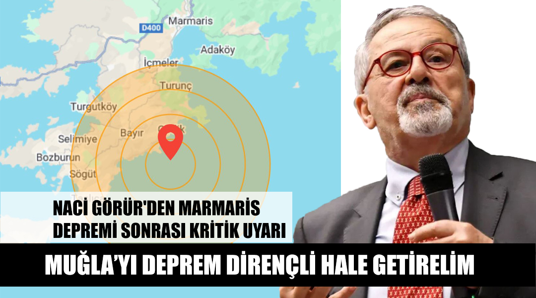 Muğla’nın Marmaris açıklarında meydana gelen 5.8 büyüklüğündeki depremin ardından Deprem