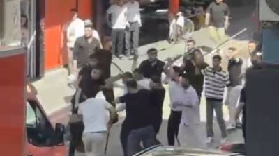 Şırnak’ın Cizre ilçesinde iki grup arasında çıkan taşlı ve sopalı