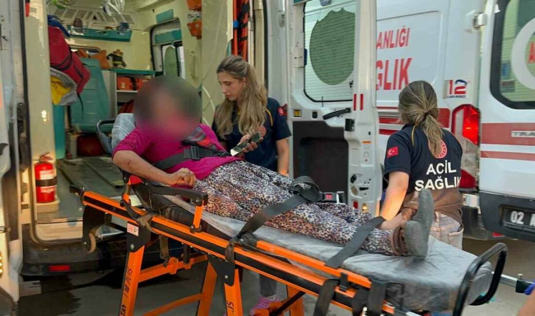 Adıyaman'ın Varlık Mahallesi'nde kimliği belirsiz bir grup kadına taşlı ve