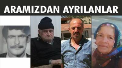 26.07.2025 Cumartesi gününe ait Besni’de Vefat Edenler köşesi.