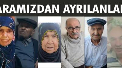 27-28.07.2025 Pazar, Pazartesi gününe ait Besni’de Vefat Edenler köşesi.