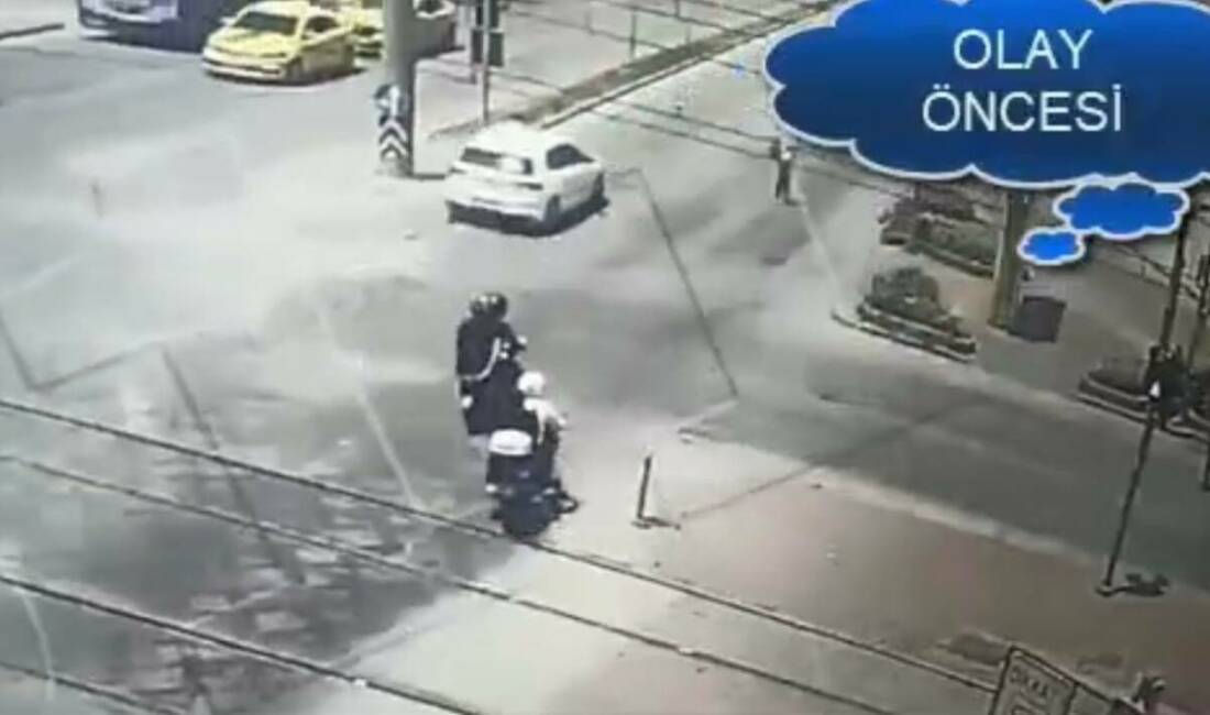 Gaziantep’te Şehitkamil ilçesinde motosikletli iki kişi, bir markete ait 3