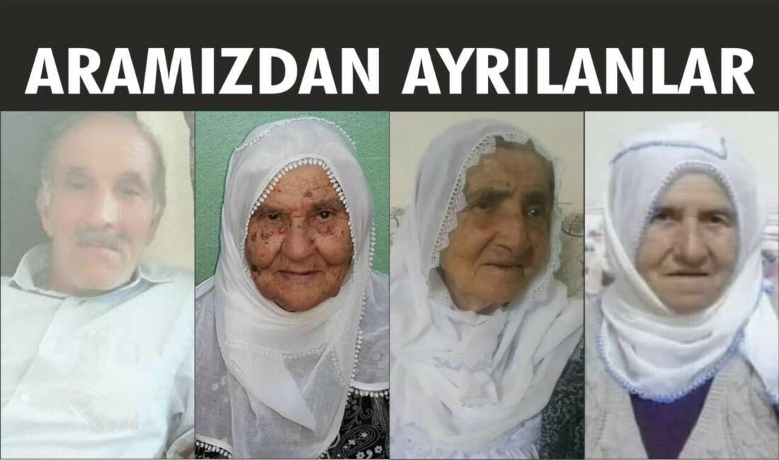 30-31.07.2025 Çarşamba, Perşembe gününe ait Besni’de Vefat Edenler köşesi.