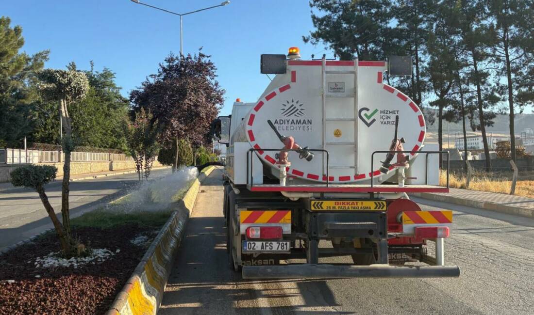Adıyaman Belediyesi, kent genelindeki park, bahçe ve yeşil alanlarda yaz