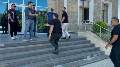 Adıyaman Belediye Başkanı Abdurrahman Tutdere ve Başkan Yardımcısı Ceyhan Kayhan,