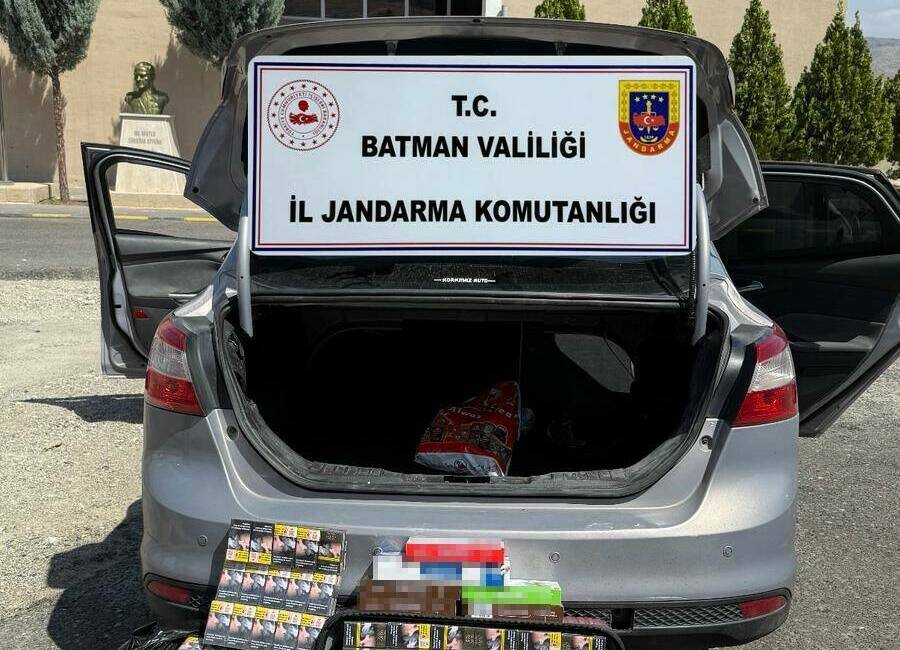 Batman’da kaçak sigara operasyonu Batman İl Jandarma Komutanlığı Kaçakçılık ve Organize Suçlarla Mücadele Şube