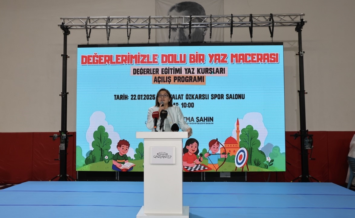 Gaziantep Büyükşehir Belediyesi tarafından düzenlenen "Değerler Eğitimi Yaz Okulları Programı",