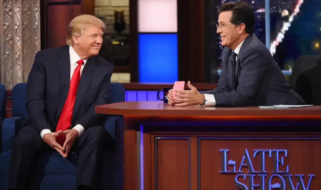 Amerikan gece şovlarının simge programlarından biri olan Stephen Colbert'in sunduğu