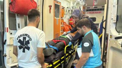 Adıyaman'da meydana gelen trafik kazasında sürücüsü direksiyon hakimiyetini kaybeden motosiklet