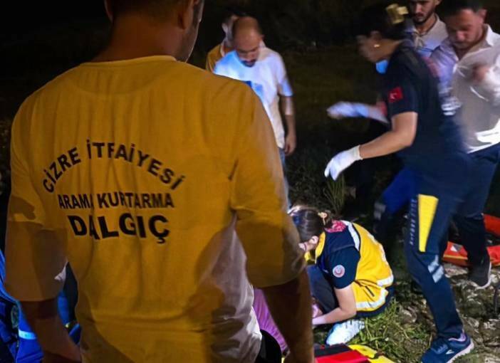 Şırnak'ın Cizre ilçesinde, Dicle Nehri'ne atlayan bir kadın çevredeki vatandaşlar
