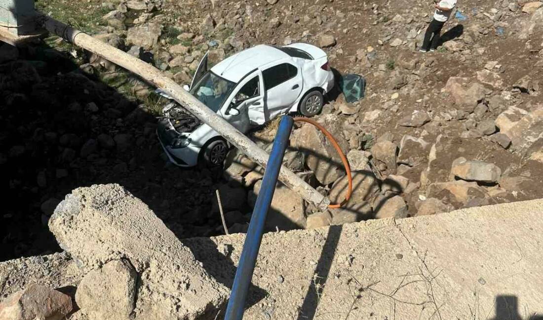 Diyarbakır'ın Çınar ilçesinde bir otomobilin köprüden yuvarlanması sonucu sürücü yaralandı.