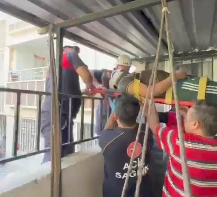 Şanlıurfa'nın Haliliye ilçesinde yaşanan olayda, epilepsi nöbeti geçiren bir kişi