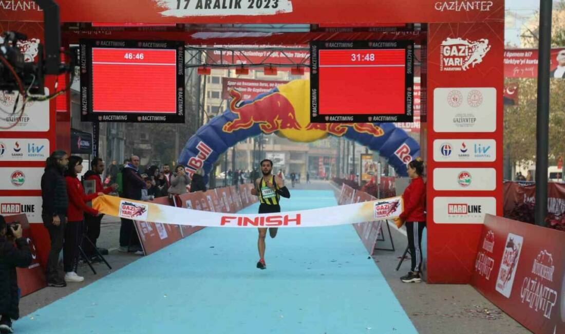 Gaziantep'te düzenlenen Gazi Yarı Maratonu, Gaziantep Valiliği koordinasyonunda 30 Kasım