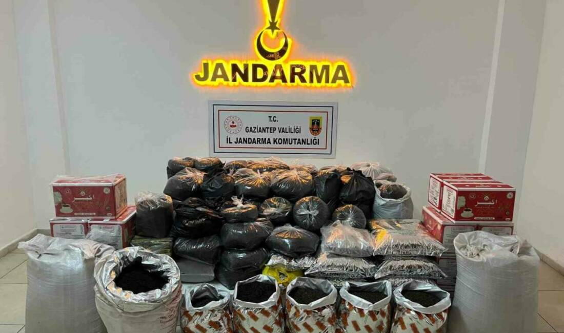 Gaziantep'te kaçakçılıkla mücadele kapsamında yapılan operasyonda 3 ayrı adreste toplam