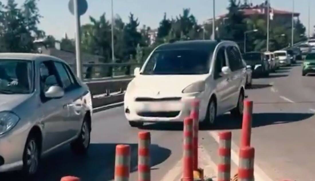 Gaziantep'te trafikte kaynak yöntemiyle hatalı şerit değişikliği yapan 4 bin
