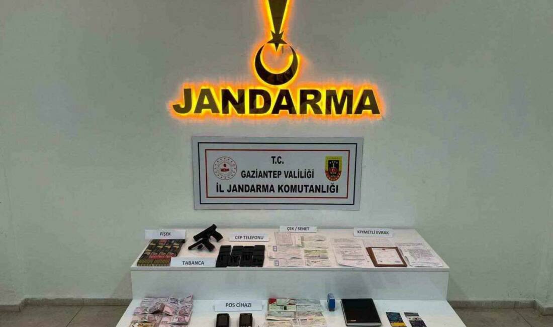 Gaziantep’te nitelikli dolandırıcılık ve tefecilik suçunu örgütlü olarak işlediği tespit