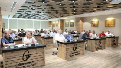 Gaziantep Ticaret Borsası (GTB) Temmuz Ayı Meclis Toplantısı, borsanın faaliyetlerinin